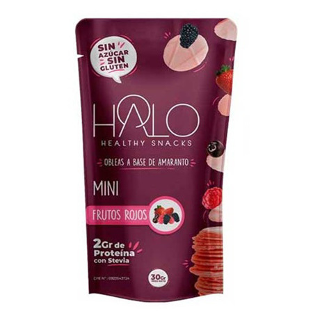 Imagen de Oblea De Amaranto Halo Mini Frutos Rojos 30g