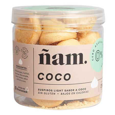 Imagen de Suspiros Ñam Light Sabor Coco 29g