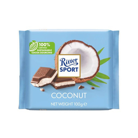 Imagen de Chocolate Barra Ritter Sport Coconut 100g