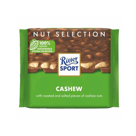 Imagen de Chocolate Barra Ritter Sport Cashew 100g