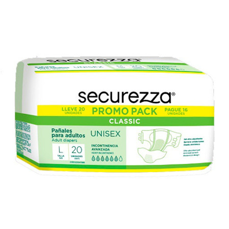 Imagen de Pañal Adulto Securezza Classic L 20 Und