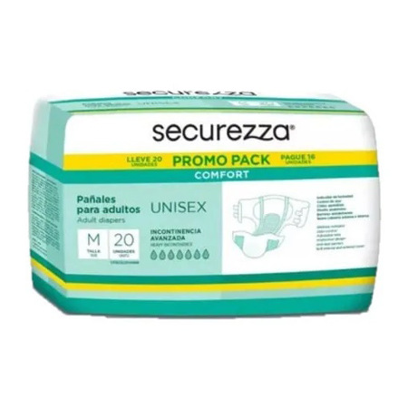 Imagen de Pañal Adulto Securezza Comfort M 20 Und