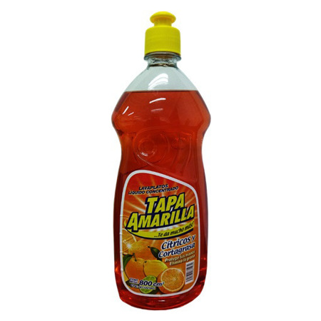 Imagen de Lavaplatos Liquido Tapa Amarilla Citrico Cortagrasa 800ml