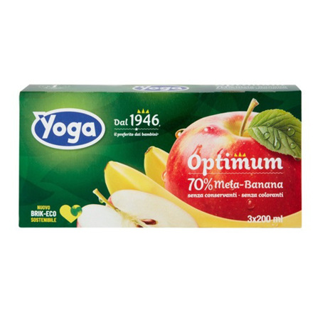 Imagen de Jugo De Manzana Y Banana Yoga Optimun 200ml 3und