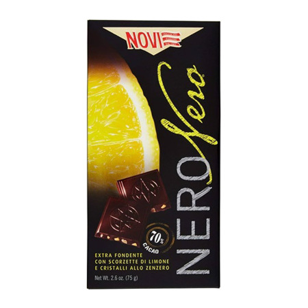 Imagen de Chocolate En Barra Novi Negro Limón Y Jengibre 88% 75g