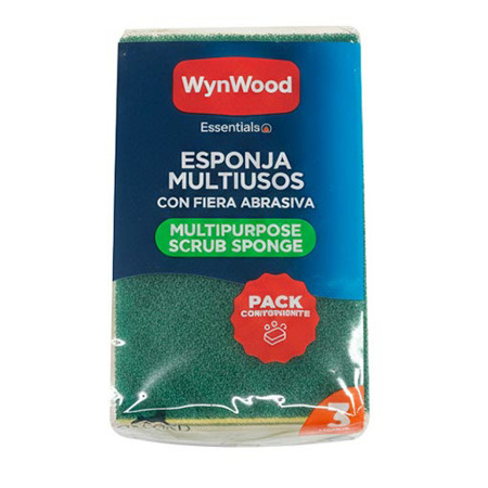 Imagen de Esponja Multiuso Wynwood Con Fibra Abrasiva X3und