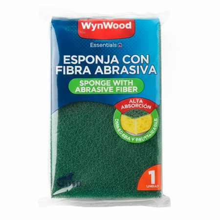 Imagen de Esponja De Celulosa Wynwood Con Fibra Abrasiva Und