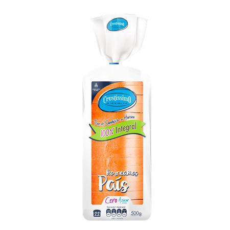 Imagen de Pan De Sándwich 100% Integral Crustissimo 500Gr.