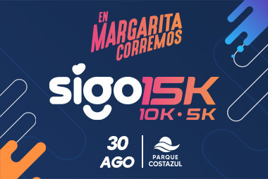 EN MARGARITA CORREMOS SIGO 2026               Carrera 15K/ 10K & Caminata 5K