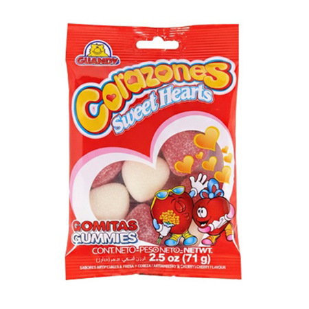 Imagen de Gomita Guandy Corazones 71g