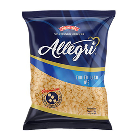 Imagen de Pasta Tubito Allegri Liso 1k