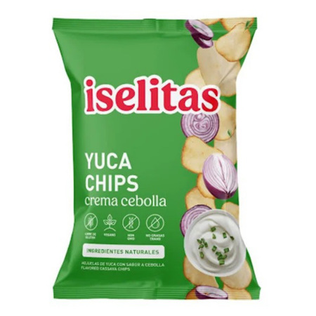 Imagen de Yuca Chips Iselitas Con Crema Cebolla 180g