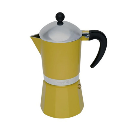 Imagen de Cafetera Greca Mageflon Amarilla 6tza