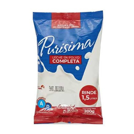 Imagen de Leche Completa Purísima 200g