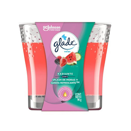 Imagen de Vela Aromática Glade Mora y Sandia 96g
