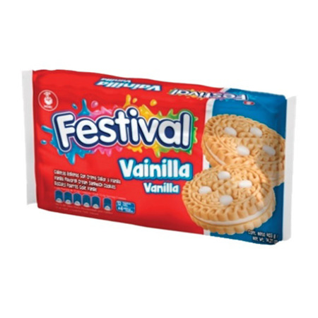 Imagen de Galleta Rellena Festival Vainilla 403g