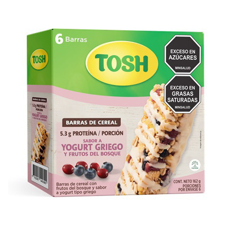 Imagen de Barra Granola Tosh Yogurt Griego 23g 6und