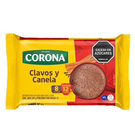 Imagen de Chocolate Barra Corona Clavos y Canela 250g